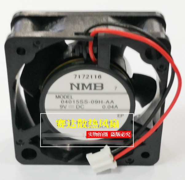 NMB 04015SS-09H-AA 9V 0.04A 2wires Cooling Fan
