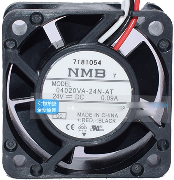 NMB 04020VA-24N-AT 24V 0.09A 3wires Cooling Fan