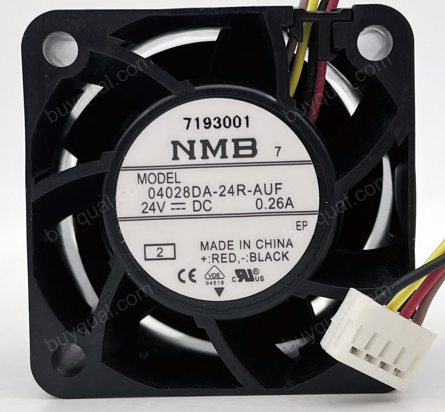 NMB 04028DA-24R-AUF 24V 0.26A 4wires Cooling Fan - New