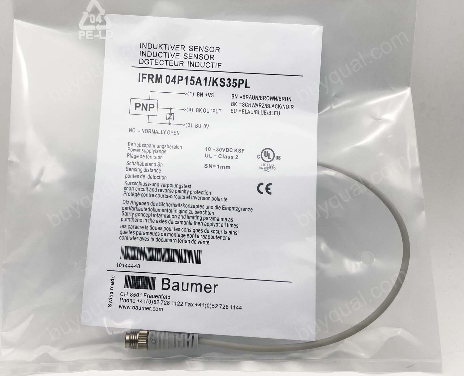 Baumer IFRM 04P15A1/KS35PL Inductive Proximity Switch