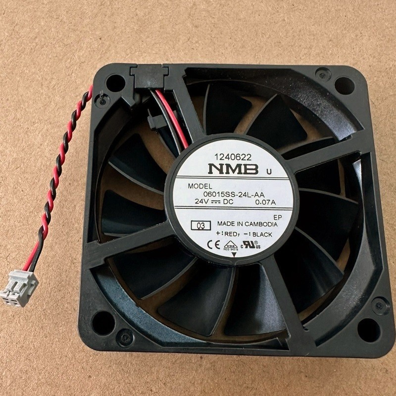 NMB 06015SS-24L-AA 24V 0.07A 2wires Cooling Fan 