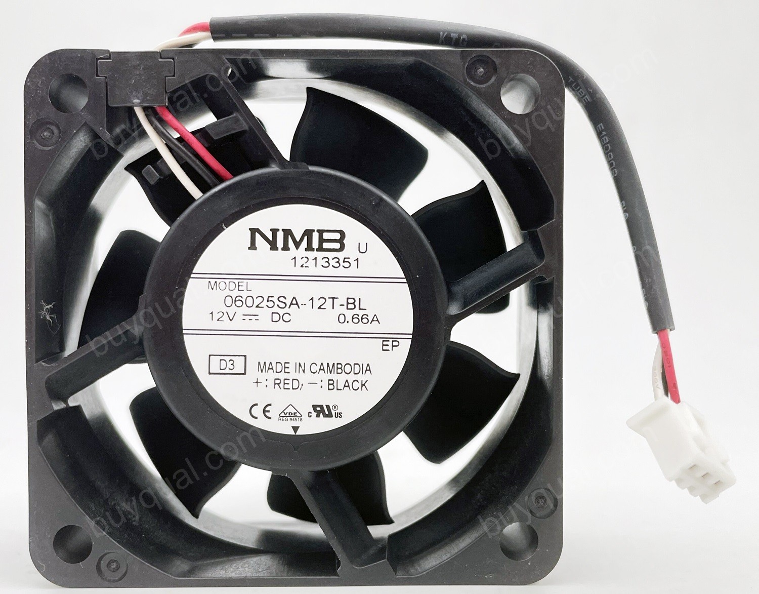 NMB 06025SA-12T-BL 12V 0.66A 3wires Cooling Fan