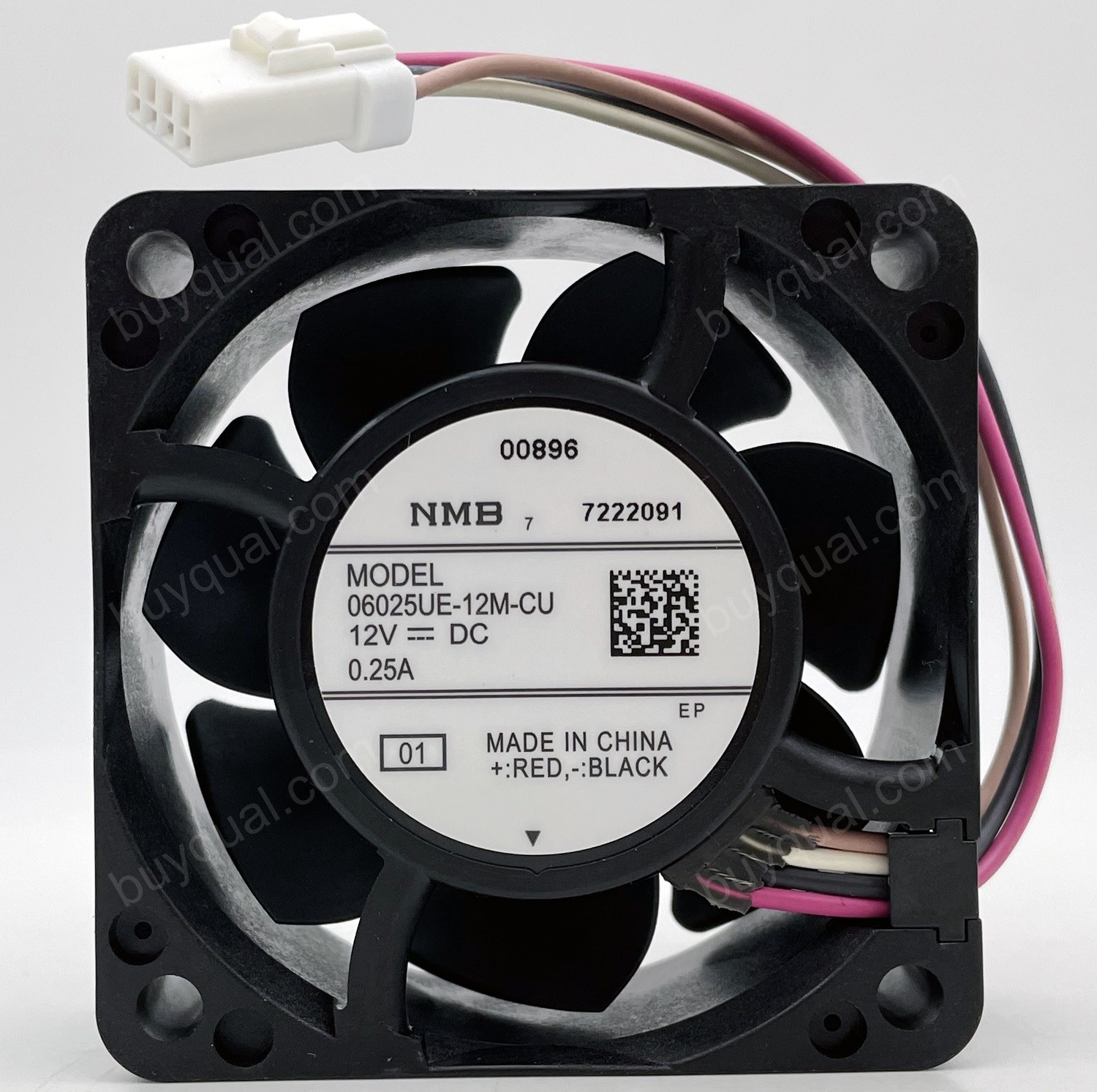 NMB 06025UE-12M-CU 12V 0.25A 4wires Cooling Fan 