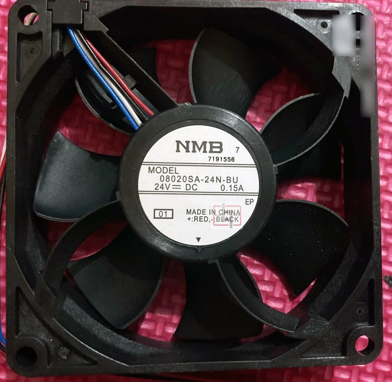 NMB 08020SA-24N-BU 24V 0.15A 4wires Cooling Fan 