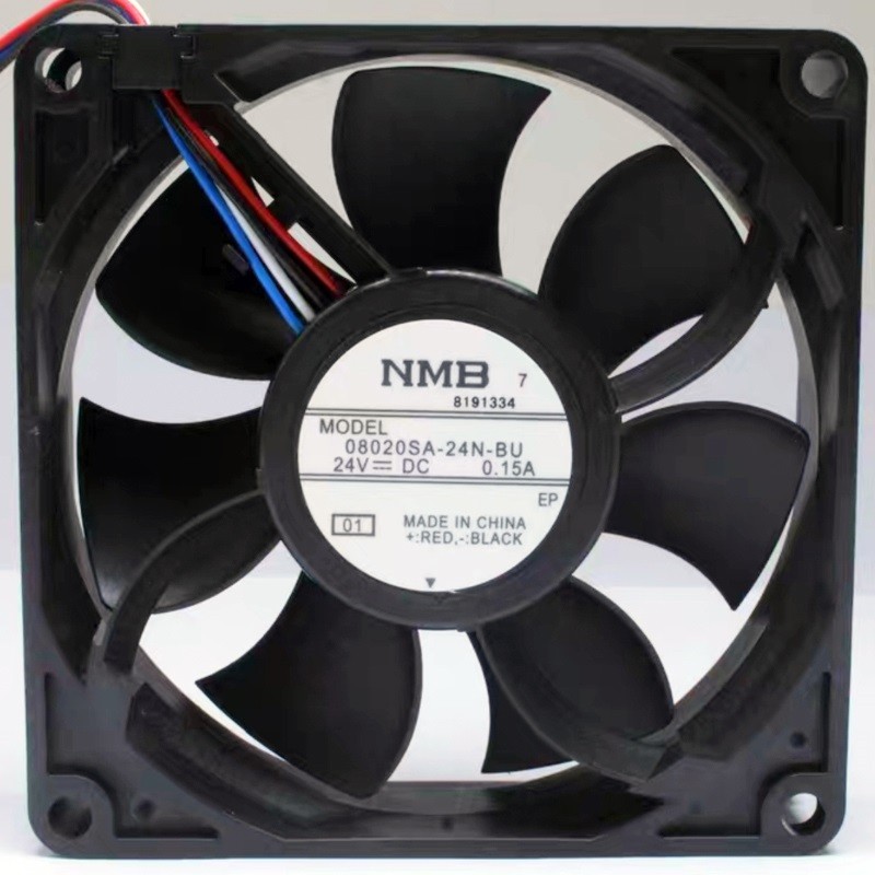 NMB 08020SA-24N-BU 24V 0.15A 4wires Cooling Fan 