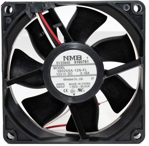 NMB 08025SA-12N-FL 12V 0.18A 3wires Cooling Fan