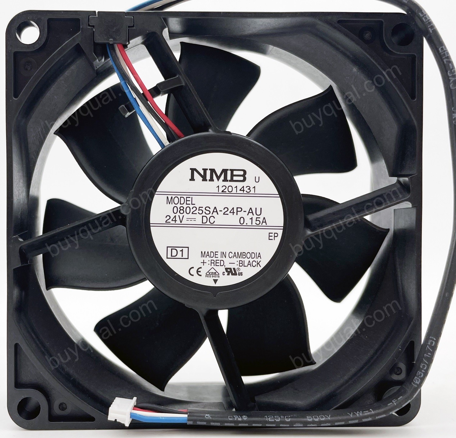NMB 08025SA-24P-AU 24V 0.15A 4wires Cooling Fan 