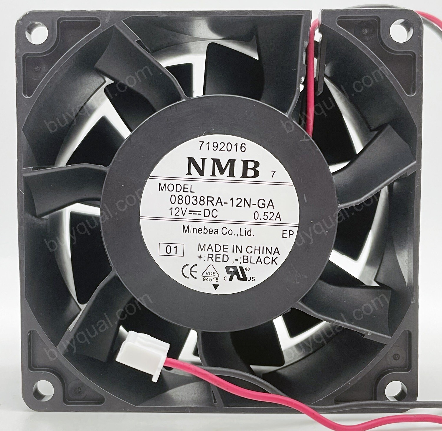 NMB 08038RA-12N-GA 12V 0.52A 2wires Cooling Fan - New