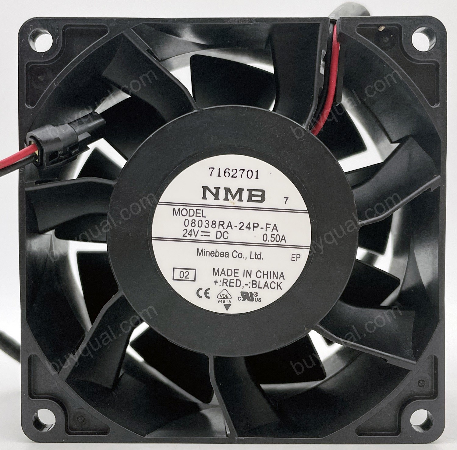NMB 08038RA-24P-FA 24V 0.5A 2wires Cooling Fan 