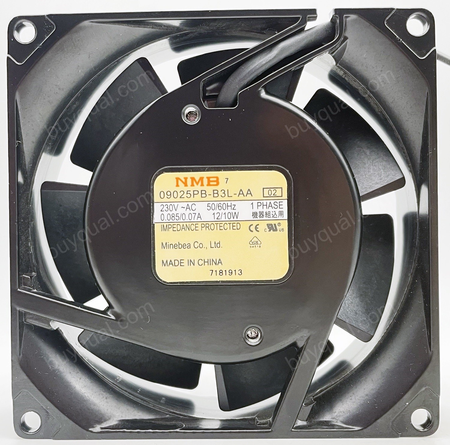 NMB 09025PB-B3L-AA SK3237.100 230V 0.085/0.07A 12/10W 2wires Cooling Fan 