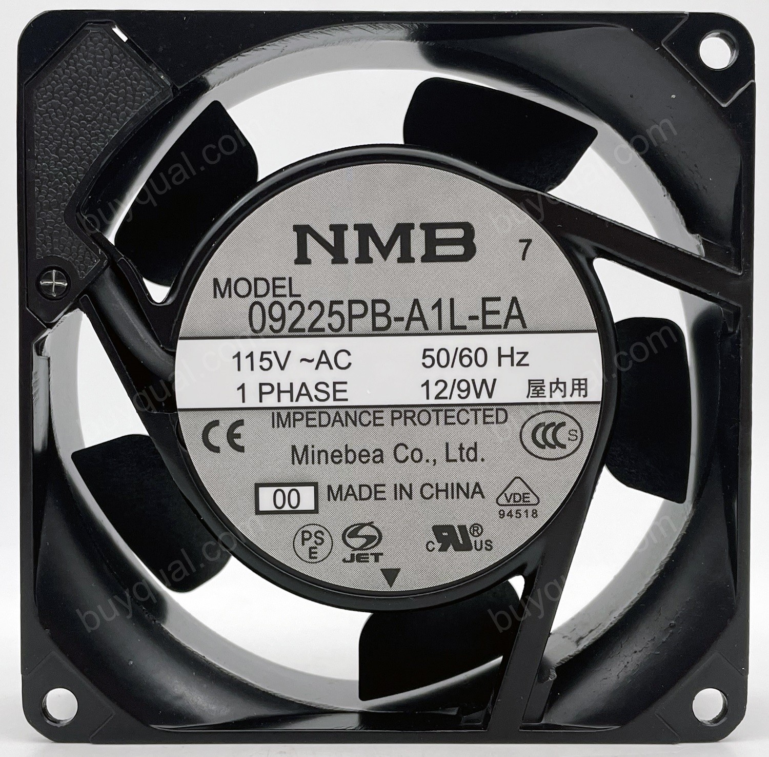 NMB 3610PS-12W-B30 09225PB-A1L-EA 115V 12/9W 2wires Cooling Fan