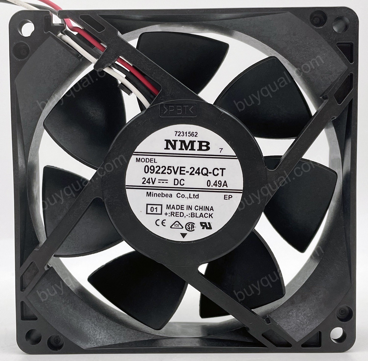 NMB 09225VE-24Q-CT 24V 0.49A 3wires Cooling Fan - New