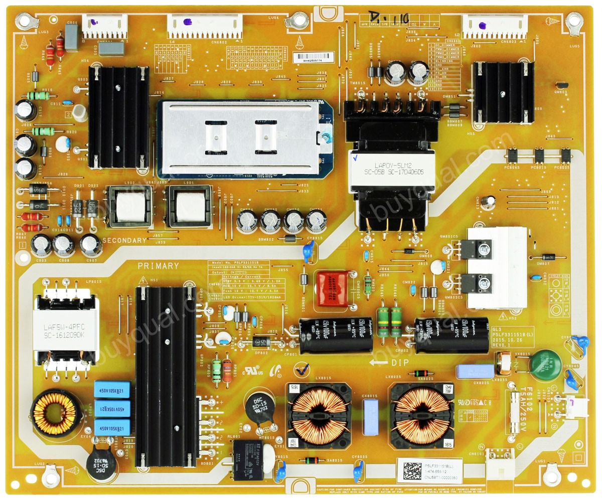 Sony PSLF331151B(L) 1-474-658-12 1-474-658-11 147465812 147465811 GL3 Power Supply Board for XBR-85X850D XBR-85X855D