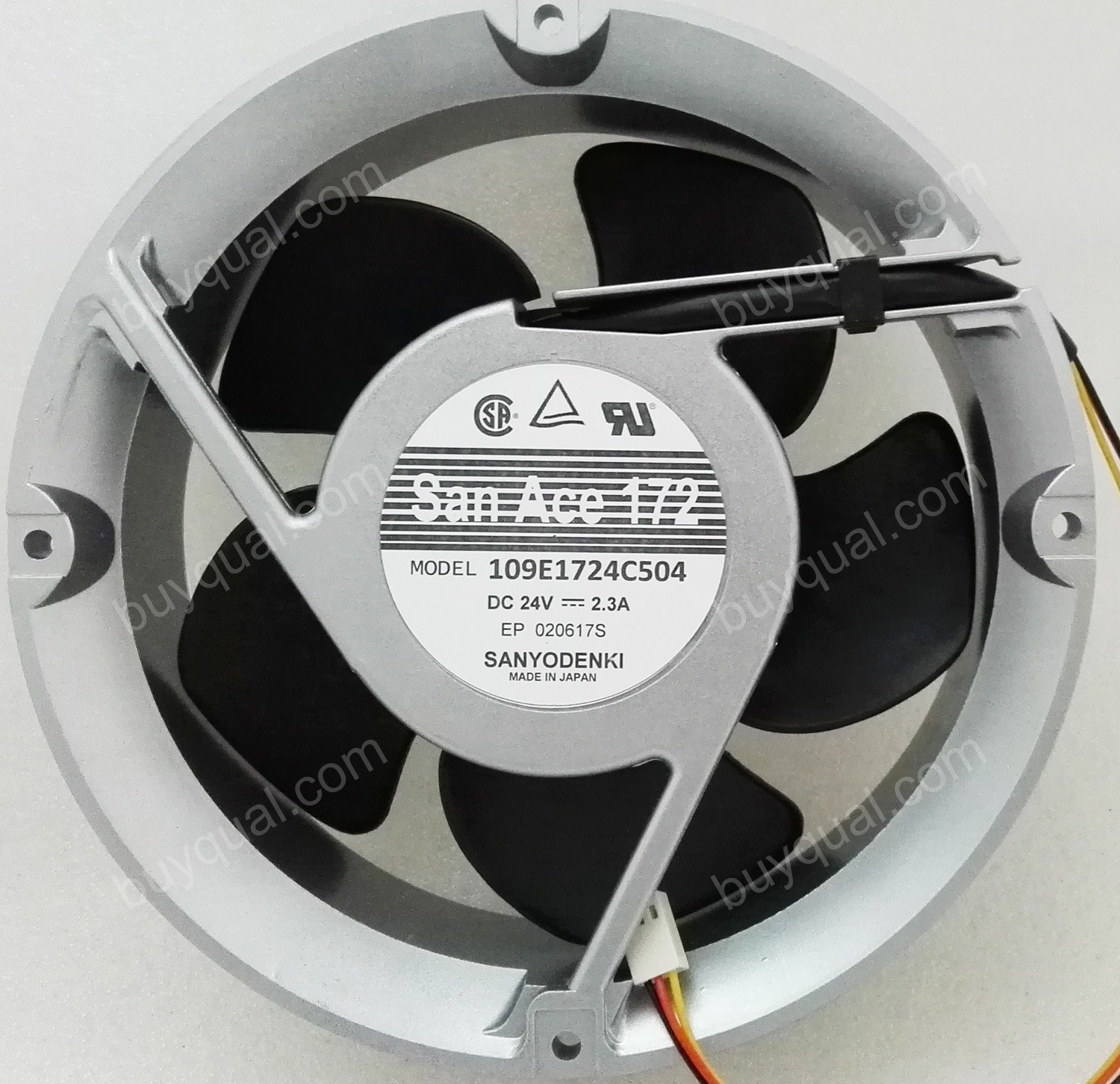 Sanyo 109E1724C504 24V 2.3A 55.2W 3wires Cooling Fan