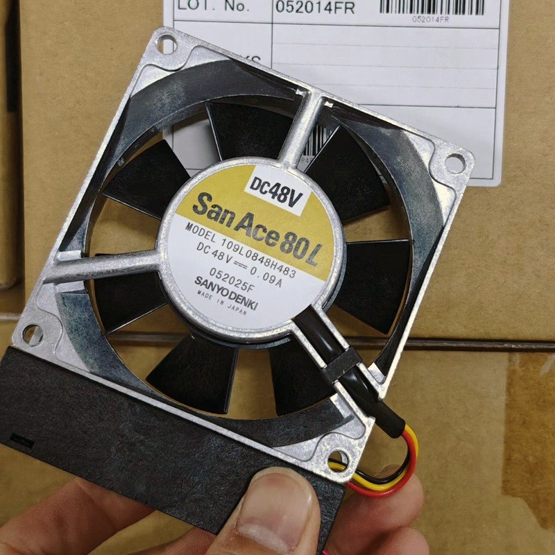 SANYO 109L0848H483 48V 0.09A 3wires Cooling Fan