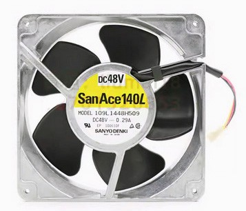 SANYO 109L1448H509 48V 0.29A 3wires Cooling Fan - New