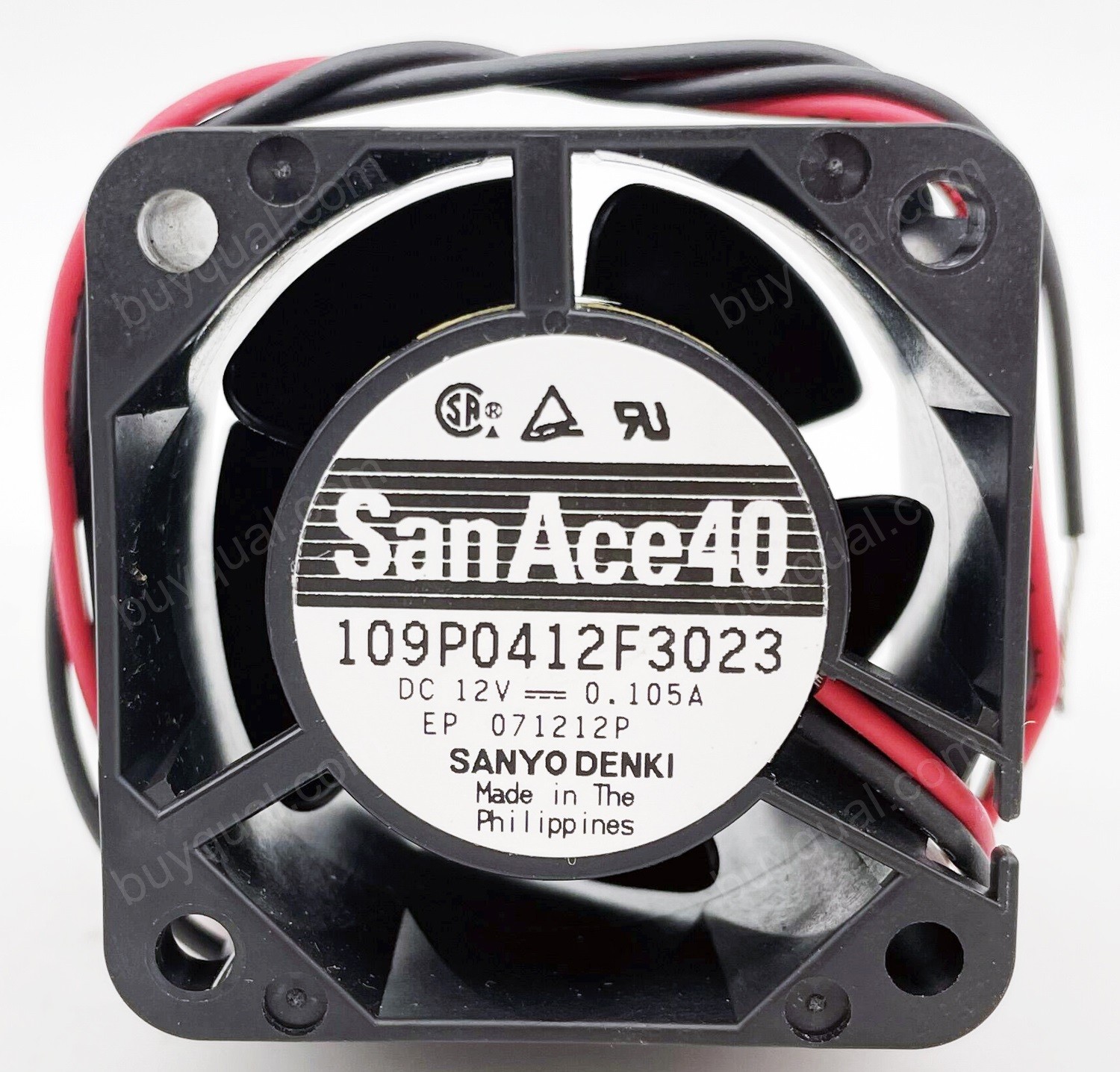 Sanyo 109P0412F302 109P0412F3023 12V 0.105A 2wires Cooling Fan