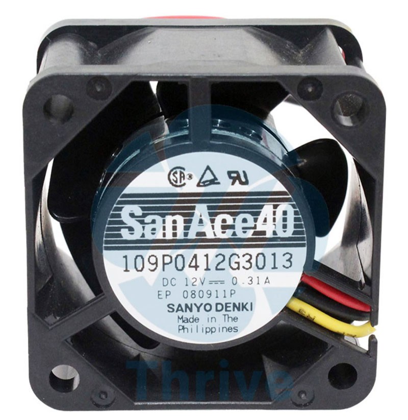 SANYO 109P0412G3013 12V 0.31A 3wires Cooling Fan 