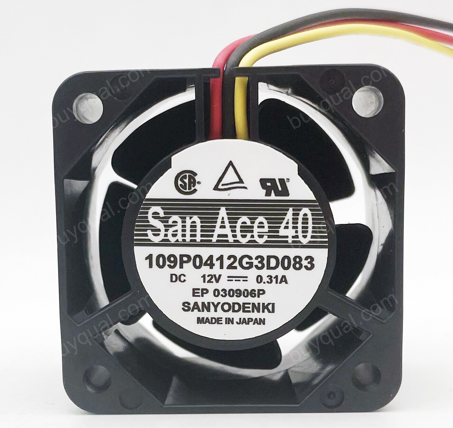 SANYO 109P0412G3D083 12V 0.31A 3wires Cooling Fan - Original New
