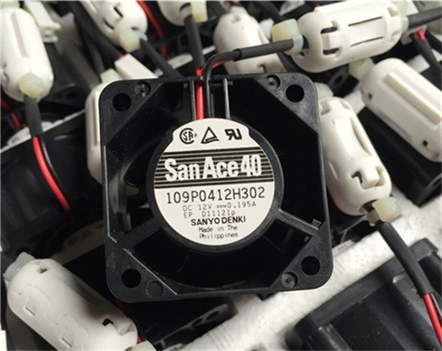 SANYO 109P0412H302 12V 0.195A 2wires Cooling Fan 