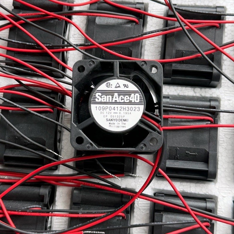 SANYO 109P0412H3023 12V 0.195A 2wires Cooling Fan