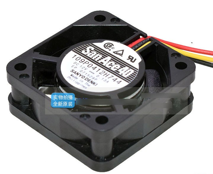 Sanyo 109P0412H744 12V 0.13A 3wires Cooling Fan