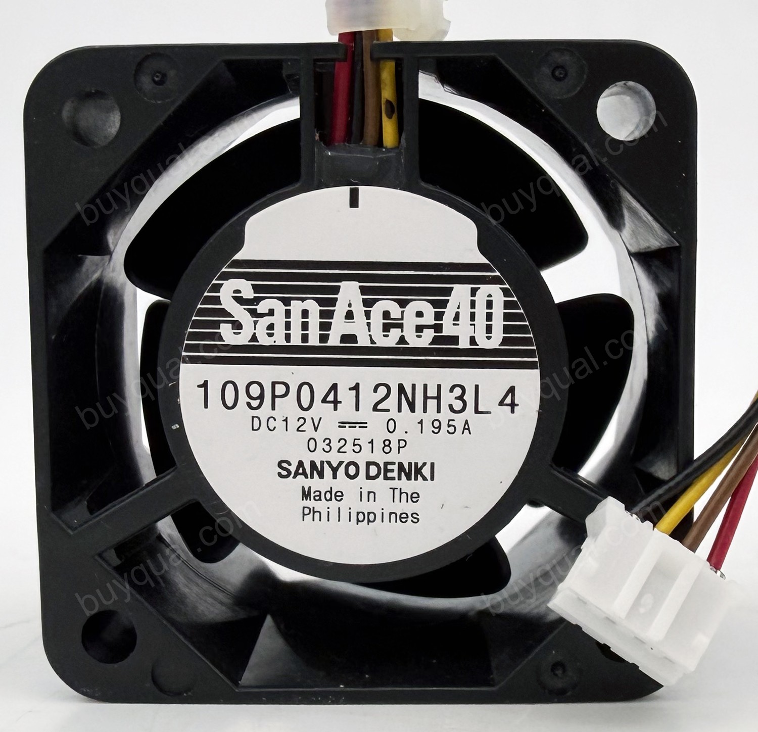 SANYO 109P0412NH3L4 12V 0.195A 4wires Cooling Fan 