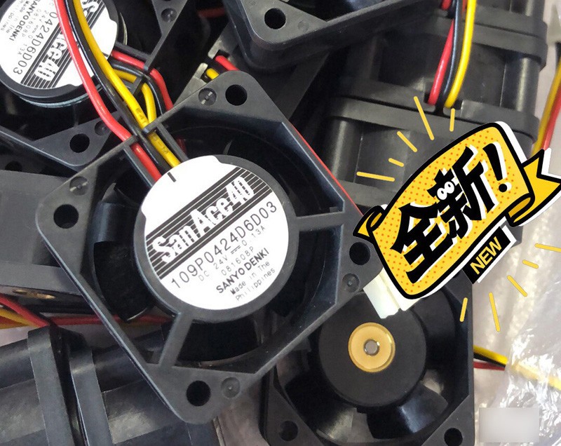 SANYO 109P0424D6D03 24V 0.13A 3wires Cooling Fan