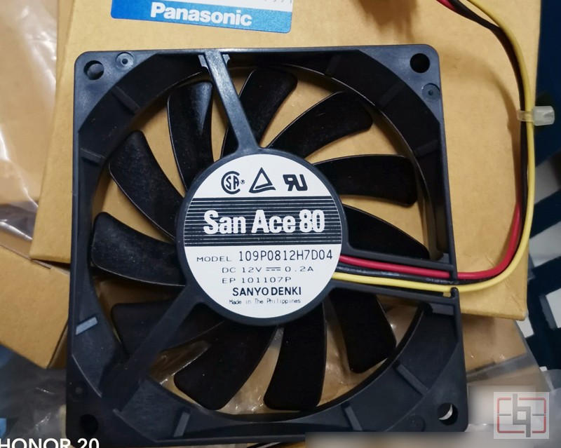 SANYO 109P0812H7D04 12V 0.2A 3wires Cooling Fan