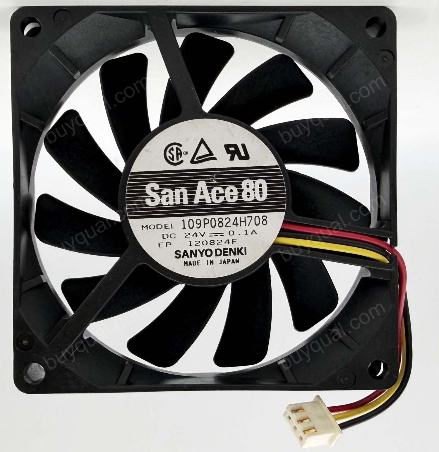 SANYO 109P0824H708 24V 0.1A 3wires cooling fan
