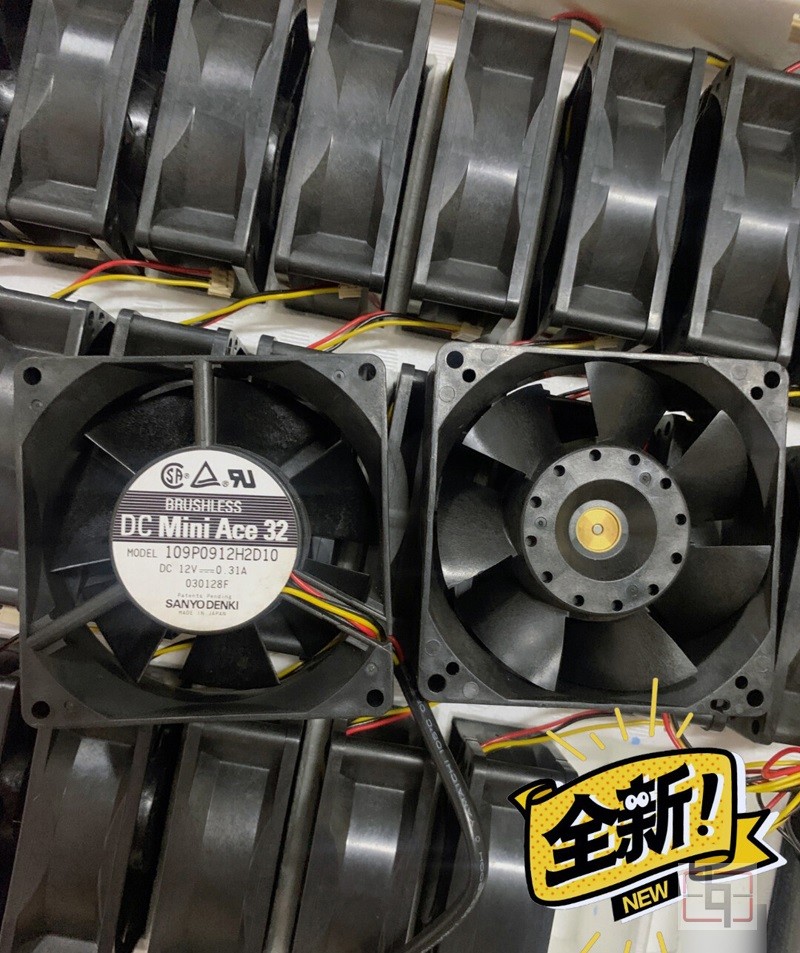 SANYO 109P0912H2D10 12V 0.31A 3wires Cooling Fan 