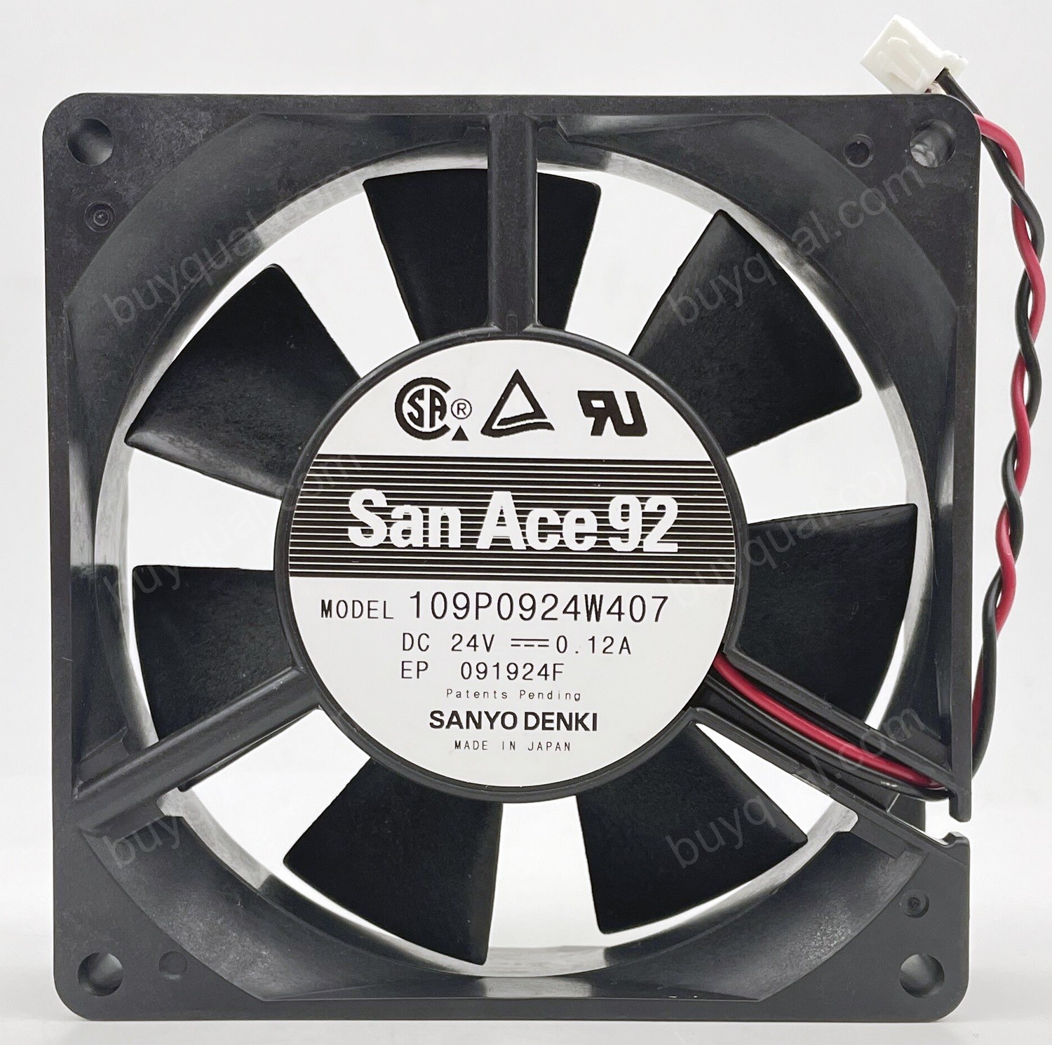 SANYO 109P0924W407 24V 0.12A 2wires Cooling Fan 