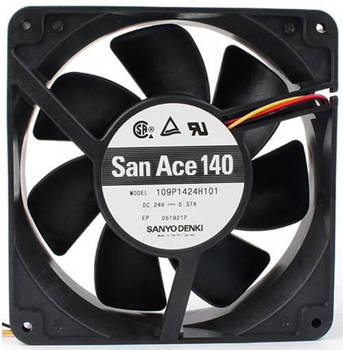 SANYO 109P1424H101 24V 0.37A 3wires Cooling Fan - Original New