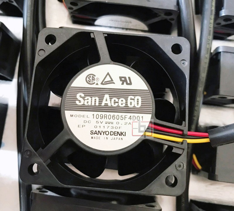 SANYO 109R0605F4D01 5V 0.2A 3wires Cooling Fan 