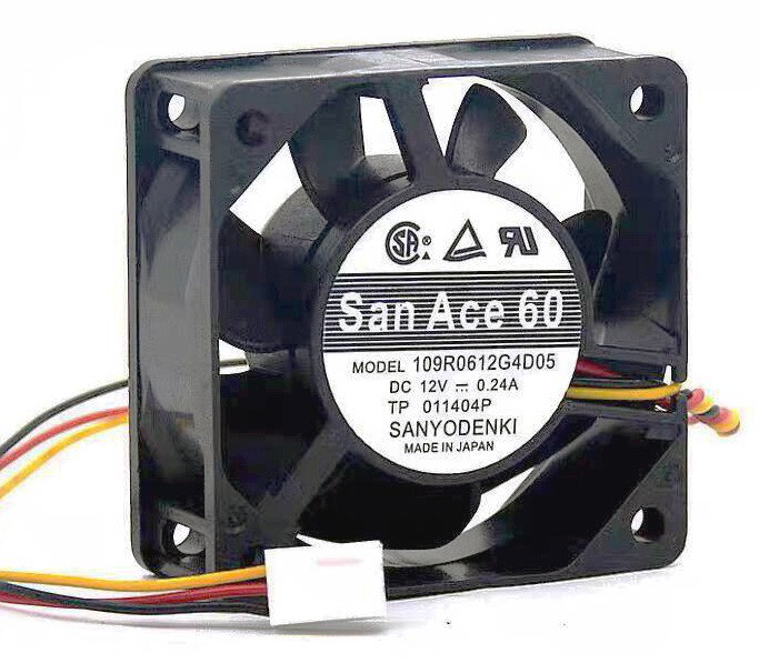 SANYO 109R0612G4D05 12V 0.24A 3wires Cooling Fan