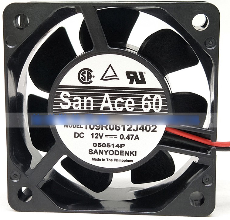 Sanyo 109R0612J402 12V 0.47A 2wires Cooling Fan