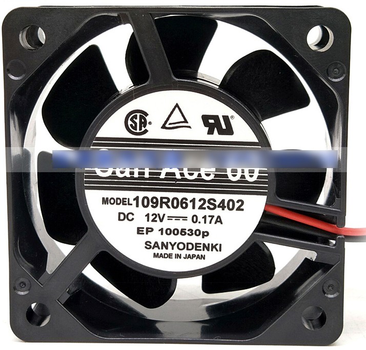 Sanyo 109R0612S402 12V 0.17A 2wires Cooling Fan