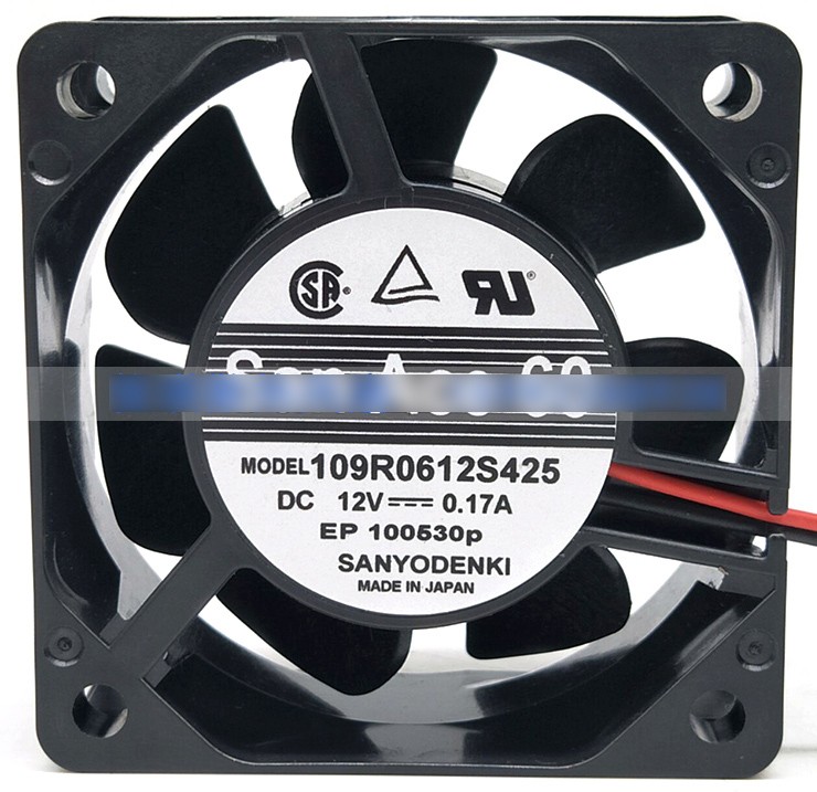 Sanyo 109R0612S425 12V 0.17A 2wires Cooling Fan