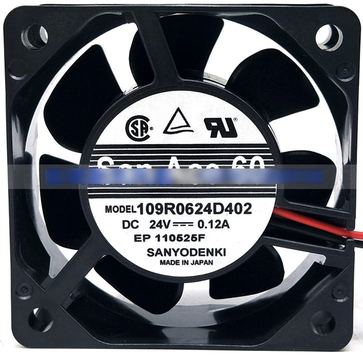 Sanyo 109R0624D402 24V 0.12A 2wires Cooling Fan