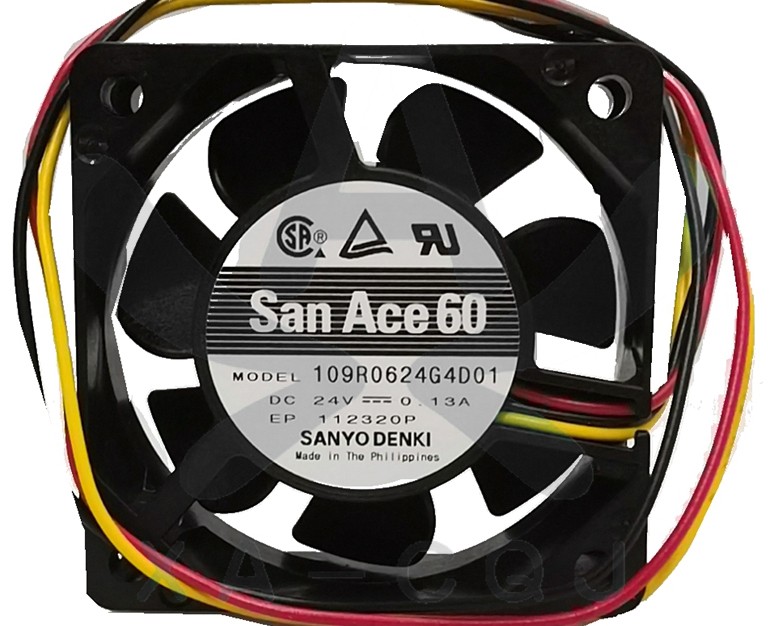 SANYO 109R0624G4D01 24V 0.13A 3wires Cooling Fan