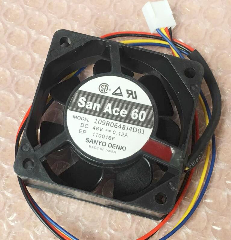 SANYO 109R0648J4D01 48V 0.12A 4wires Cooling Fan 