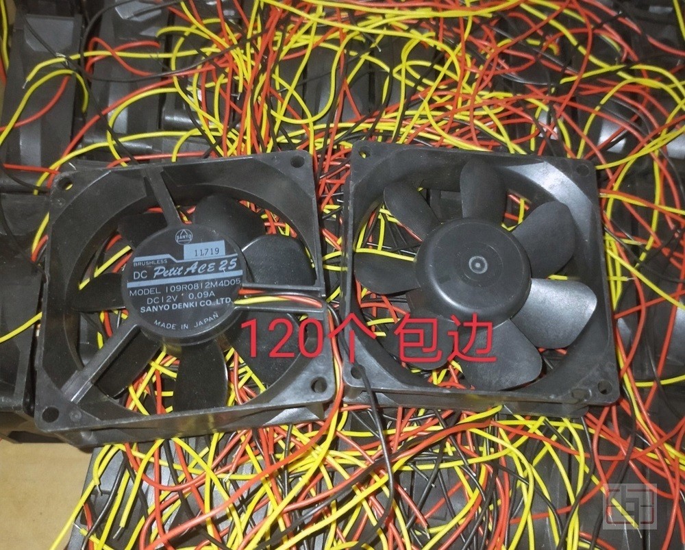 SANYO 109R0812M4D05 12V 0.09A 3wires Cooling Fan 