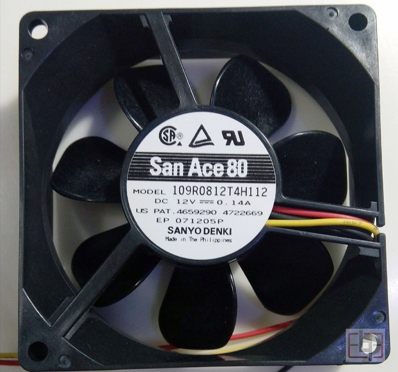 Sanyo 109R0812T4H112 12V 0.14A 3wires Cooling Fan - NEW