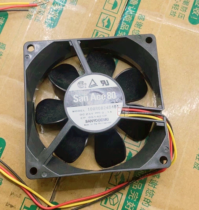 Sanyo 109R0824S401 24V 0.1A 3wires Cooling Fan