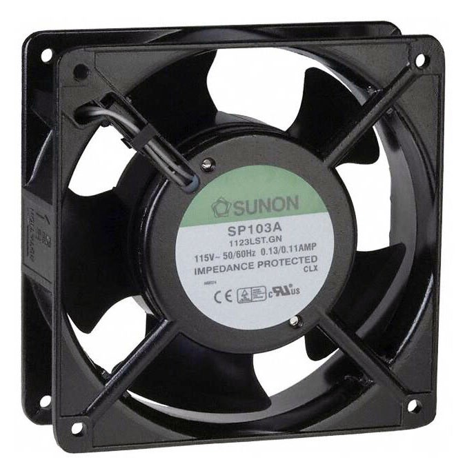 SUNON SP103A 1123LST.GN 115V 0.13/0.11A 2wires Cooling Fan 