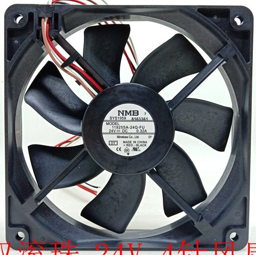 NMB 11925SA-24Q-FU 24V 0.32A 4wires Cooling Fan