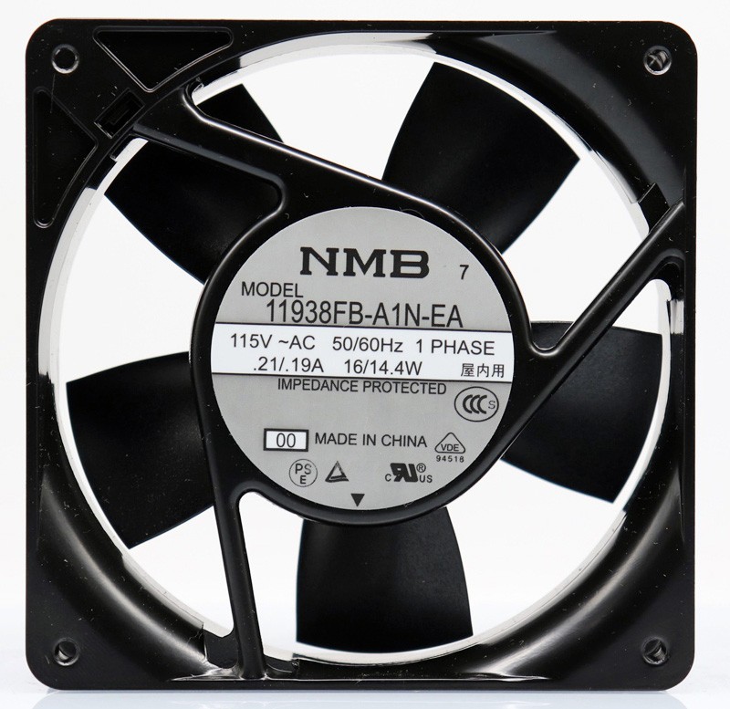NMB 11938FB-A1N-EA 115V 0.21/0.19A 16/14.4W 2wires Cooling Fan 