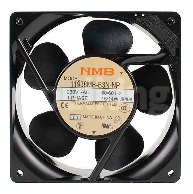 NMB 11938MB-B3N-NP 230V 15/14W 2wires Cooling Fan