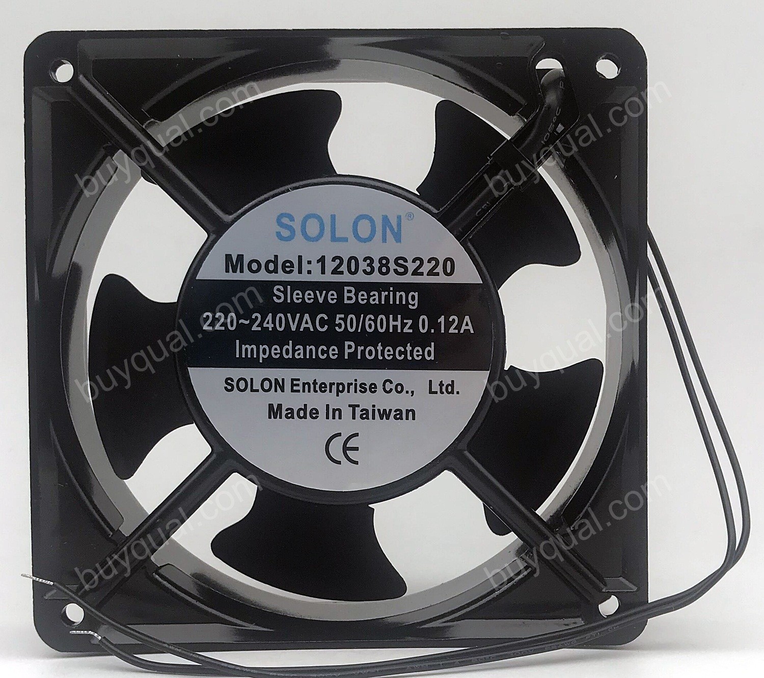 SOLON 12038S220 220/240V 0.12A 2wires Cooling Fan