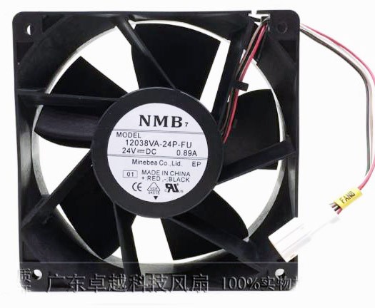 NMB 12038VA-24P-FU 24V 0.89A 4wires Cooling Fan 